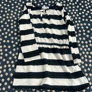 Splendid 4y black/white striped dress